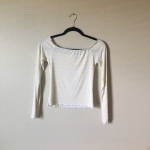 me to we striped top